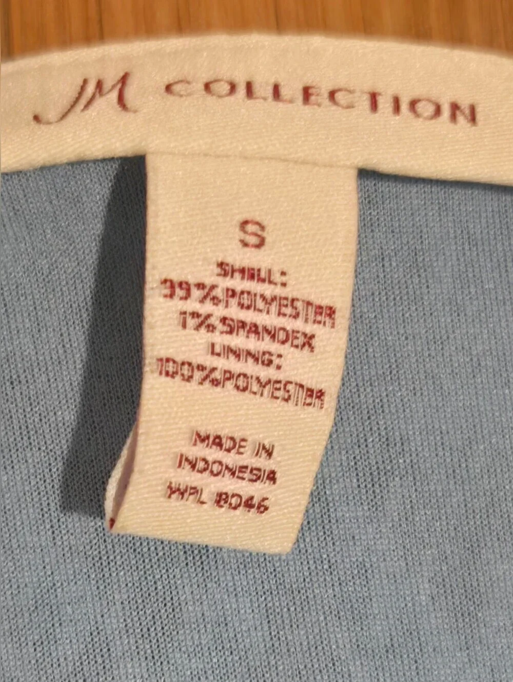 JM Collection Blue Chevron V-Neck Knit Top